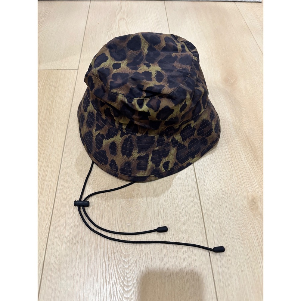 John Elliott Leopard Print Bucket Hat Mens L/XL Animal‎ Print Mesh Line
